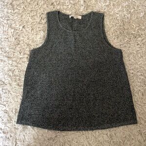 LOFT Sweater Black and White Swing Tank